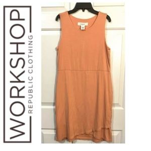WORKSHOP Peach Cool, Airy Sleeveless Dress NWT M